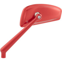 Espejo Tearchop — 52.32 mm (2.06") alto de cabeza, 11.79 cm (4.64") ancho de cabeza, 10.24 cm (4.03") vástago, Anodizado rojo