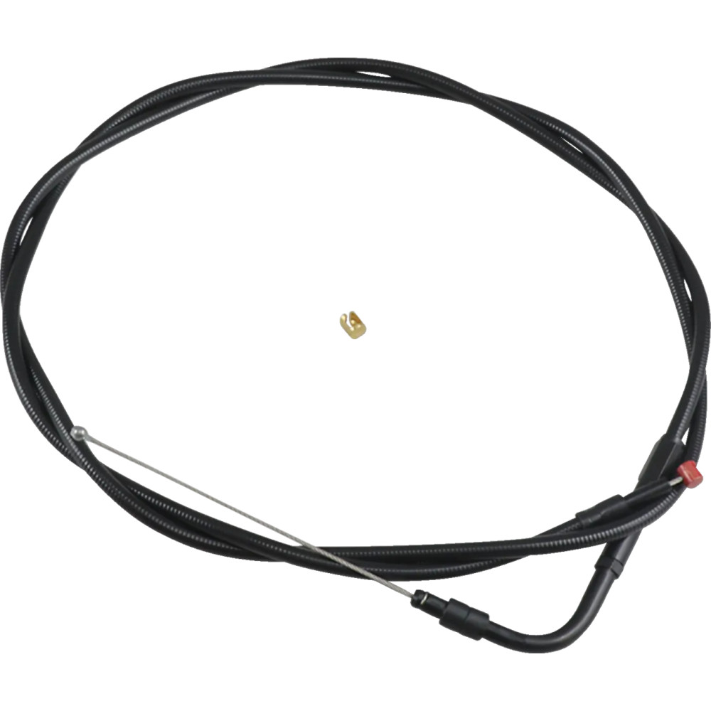 Cable de acelerador/ralentí de la Serie Stealth — 122 cm (48\"), codo 90°, negro