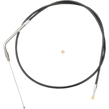Cable de acelerador trenzado de vinilo negro para manillar — 15" - 17", Acelerador, Negro
