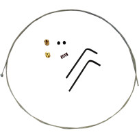 Throttle/Idle Cable Repair Kit — 65\" , Universal, Silver