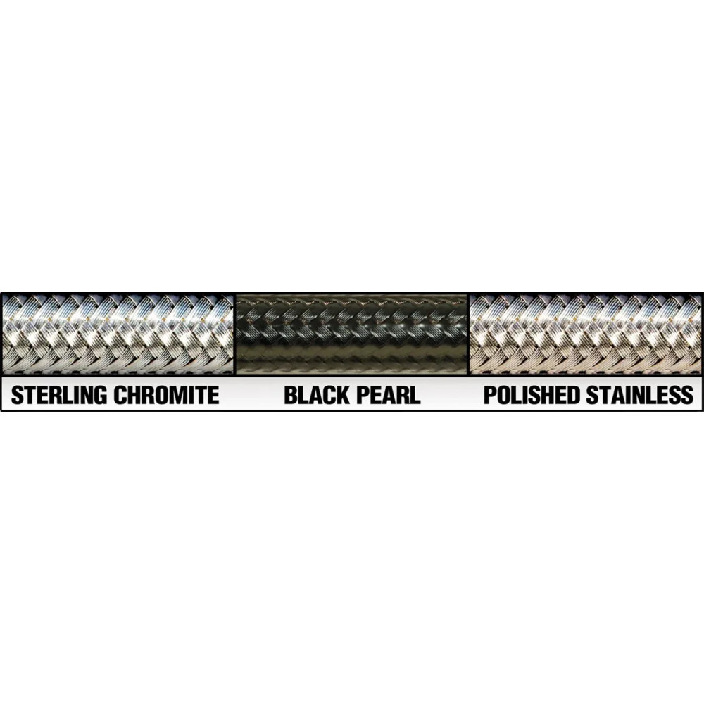 Cable Sterling Chromite II® para Harley-Davidson — 76 cm (30"), codo 45°, cromado