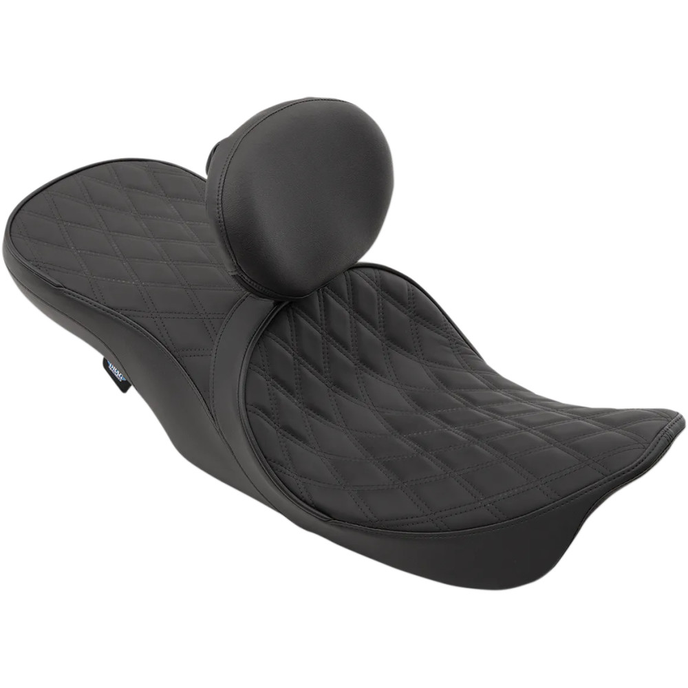 Asiento de Touring de Cuero de Perfil Bajo 2-Up Posicionado Adelante