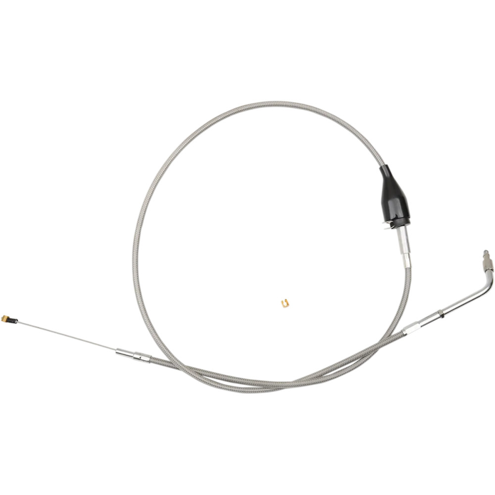 Cable trenzado de ralentí de acero inoxidable para manillar — 12"-14", Ralentí, Plata