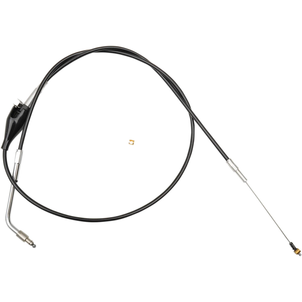 Black Vinyl Braided Handlebar Idle Cable — 38–43 cm (15–17"), 104 cm housing