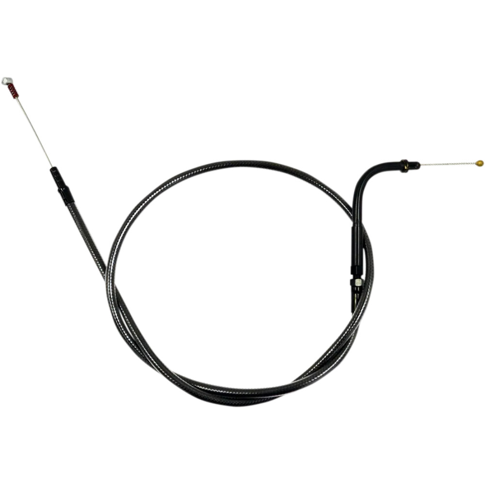 Cable de ralentí trenzado Midnight para manillar — 12" - 14", funda 38-3/4"