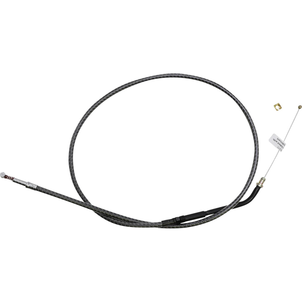 KARBONFIBR Braided Throttle/Idle Cable — 81 cm (31-7/8"), Silver