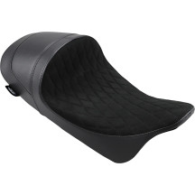 EZ-ON Mount Forward Low Solo Seat — 58.5 cm overall, 35.5 cm rider, 33 cm wide, 14 cm thick, Black