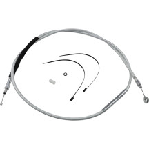 High-Efficiency Braided Sterling Chromite II® Clutch Cable — 160 cm housing, 89 mm travel, Chrome