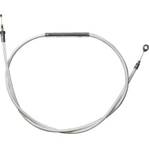 High-Efficiency Braided Sterling Chromite II® Clutch Cable — 200 cm housing, 89 mm travel, 64.5 cm adjuster, chrome