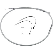 High-Efficiency Braided Sterling Chromite II® Clutch Cable — 140.5 cm housing, 71 mm travel, 52.5 cm adjuster