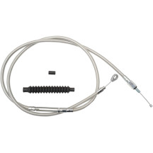 Cable de embrague trenzado de acero inoxidable — 18"–20", Ape Hanger, Pulido