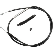 Cable de embrague de vinilo negro — Negro, para manillar 30.5–35.5 cm (12"–14"), Ape Hanger