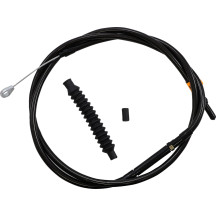 Cable de Embrague Trenzado Midnight — funda 185 cm, recorrido 92 mm, para Ape Hanger 15"–17", Negro