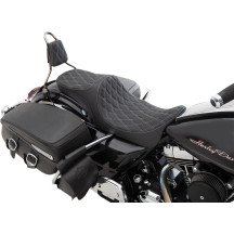 Predator III Asiento 2-Up — 30-1/2" total, 15" conductor, Negro, Plata