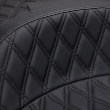 Freedom Touring Seat — 15" driver width, 30-1/2" length, 13" passenger width, Black
