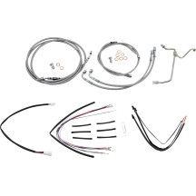 Kit de línea de freno/cable de manillar trenzado de acero inoxidable completo