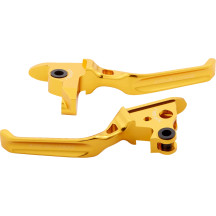 Method Lever Set — Brake & Clutch, Short, Gold, Polished