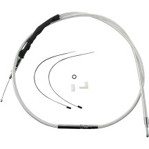 Cable de embrague trenzado de alta eficiencia Sterling Chromite II® — 179.5 cm carcasa, 79 mm recorrido, 80 cm ajustador, Cromo