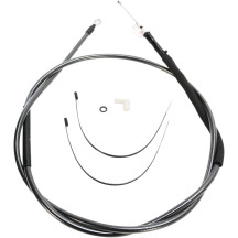 High-Efficiency Black Pearl™ Clutch Cable — 189.5 cm housing, 89 mm travel, Black polished