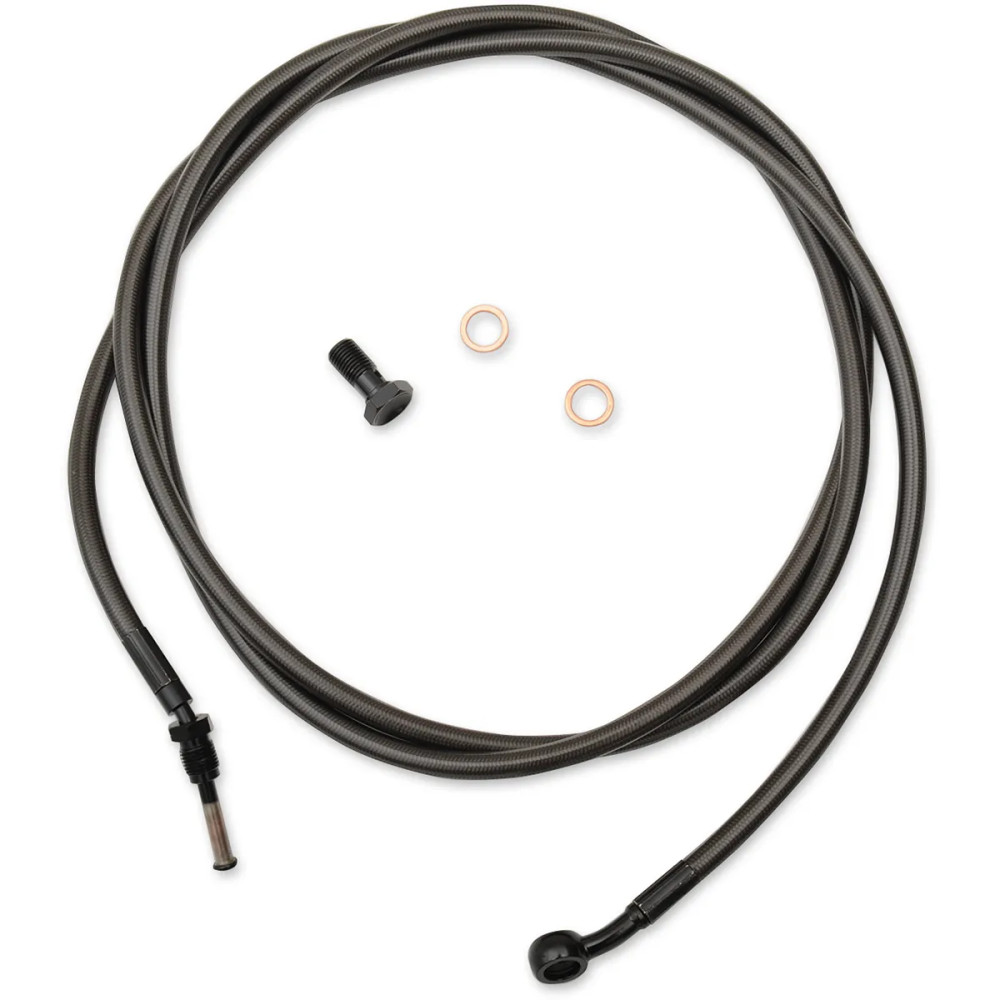 Cable trenzado Midnight para embrague — Ape hanger, compatible con 38–43 cm (15"–17"), negro