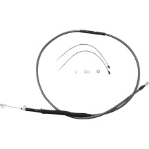 Cable de embrague KARBONFIBR pulido de alta eficiencia — Longitud 174.5 cm (68-11/16"), ajustador 80 cm (31-1/2")