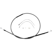 Cable de embrague KARBONFIBR pulido de alto rendimiento — Longitud de carcasa 184,5 cm (72-11/16") , Recorrido 79 mm (3-1/8")