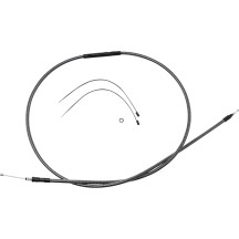 Cable de embrague KARBONFIBR pulido de alta eficiencia — 189.5 cm carcasa, plata pulida