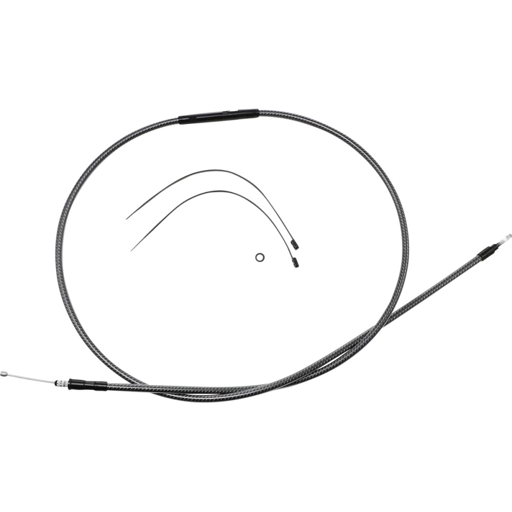 Cable de embrague KARBONFIBR pulido de alta eficiencia — 189.5 cm carcasa, plata pulida