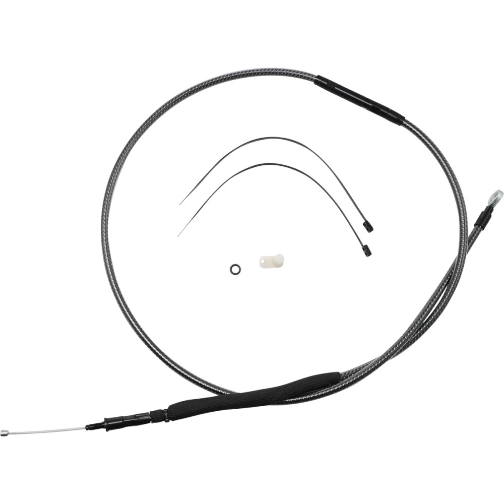 Cable de embrague KARBONFIBR pulido de alta eficiencia — 169,5 cm carcasa, 89 mm recorrido