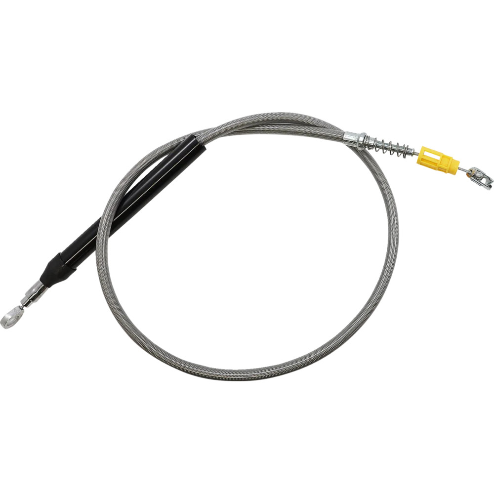 Cable de embrague trenzado de acero inoxidable — Compatible con 38–43 cm (15"–17"), Ape hanger, Pulido