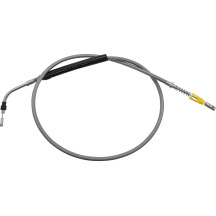 Cable de embrague trenzado de acero inoxidable — 45.5 cm–51 cm (18"–20"), Ape Hanger, plateado pulido
