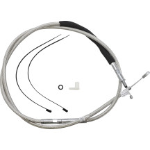 Cable de embrague pulido de acero inoxidable de alta eficiencia — 172 cm (67-11/16\") carcasa, 89 mm (3-1/2\") recorrido, Platea