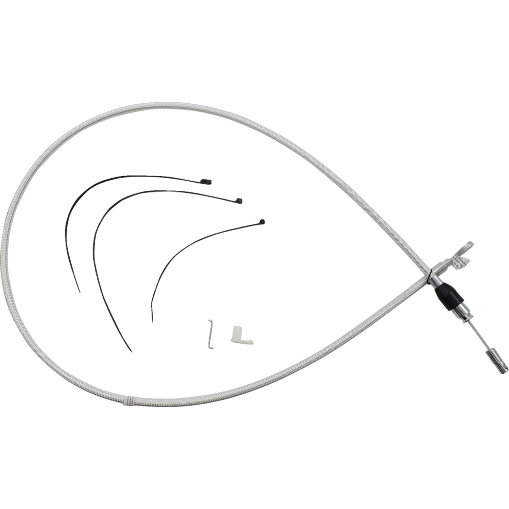 Sterling Chromite II® Cable de embrague superior de conexión rápida — 142 cm (56\"), 59 mm de recorrido, Cromo