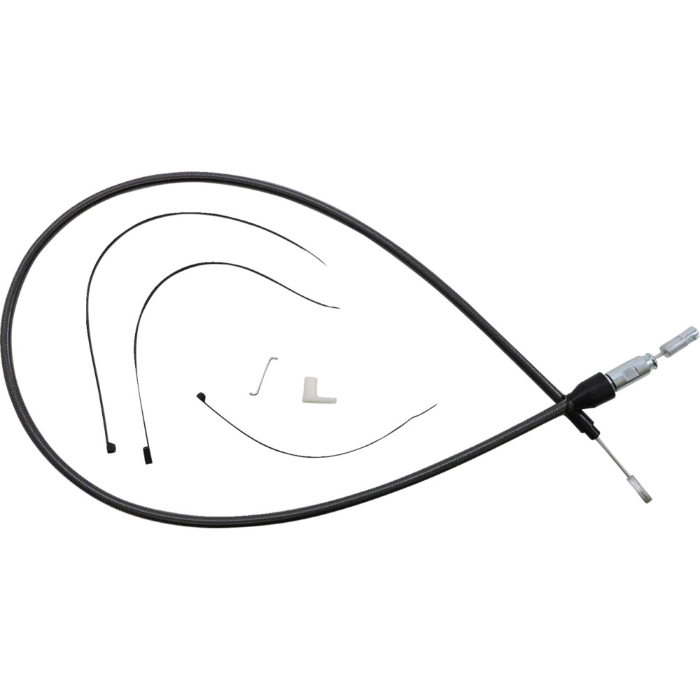 Cable superior de embrague Black Pearl™ con conexión rápida — 46" longitud total, 59 mm recorrido, Negro