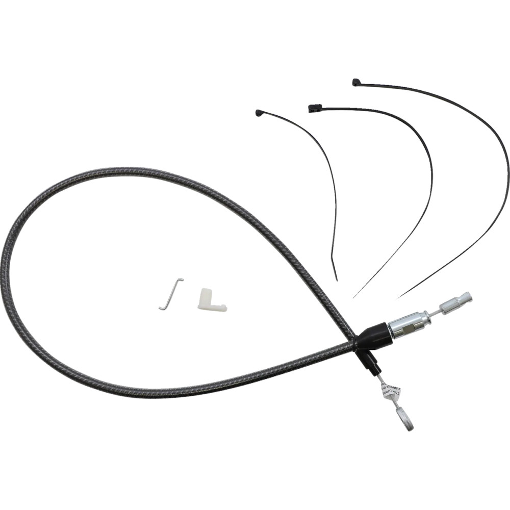 KARBONFIBR Cable de embrague superior de conexión rápida — 91,5 cm (36"), 59 mm recorrido, Embrague, Plateado