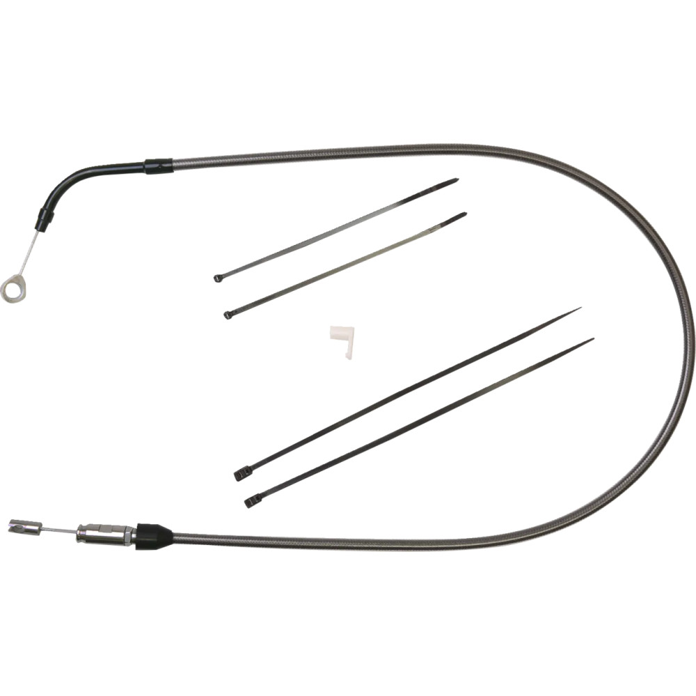Cable superior de embrague Black Pearl™ Quick Connect — 45 in (114.5 cm), 59 mm de recorrido, negro pulido
