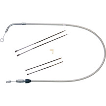 Cable superior de embrague con conexión rápida en acero inoxidable pulido — 109 cm (43"), 59 mm (2-5/16"), plata, pulido
