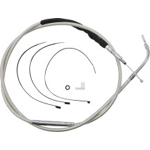Cable de embrague de acero inoxidable pulido de alta eficiencia — 187.5 cm (73-3/4"), 89 mm (3-1/2"), plateado