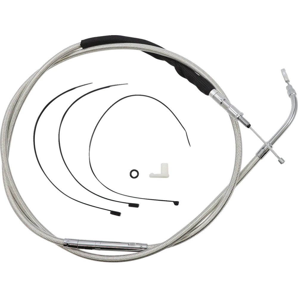 Cable de embrague de acero inoxidable pulido de alta eficiencia — 187.5 cm (73-3/4"), 89 mm (3-1/2"), plateado