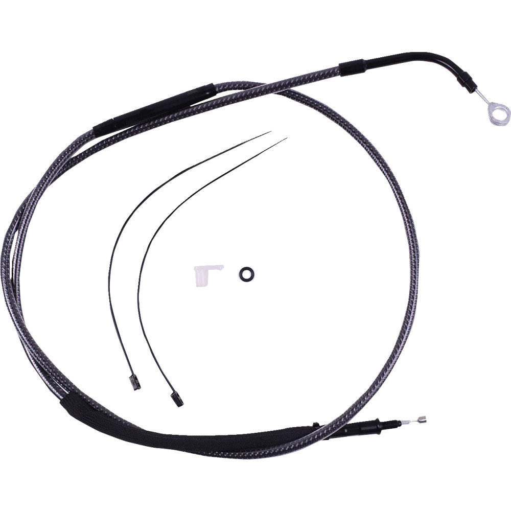 Cable de embrague KARBONFIBR pulido de alta eficiencia — 172 cm (67-3/4"), 89 mm (3-1/2")