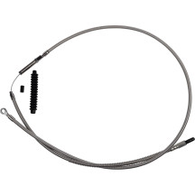 Cable de embrague de acero inoxidable de alta eficiencia para Harley-Davidson — 15,2 cm (6"), Embrague, Plata