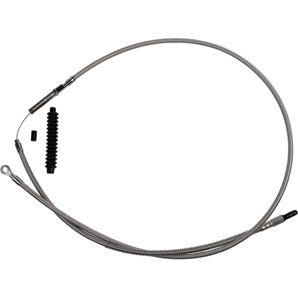Cable de embrague de acero inoxidable de alta eficiencia para Harley-Davidson — 15,2 cm (6"), Embrague, Plata