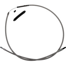Cable de embrague de acero inoxidable de alta eficiencia para Harley-Davidson — 6 in (15.2 cm), plateado