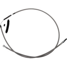 High-Efficiency Stainless Steel Clutch Cable for Harley-Davidson — 10", center adjuster, silver