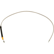 Cable de embrague trenzado de acero inoxidable — Ajuste Ape hanger, plateado pulido