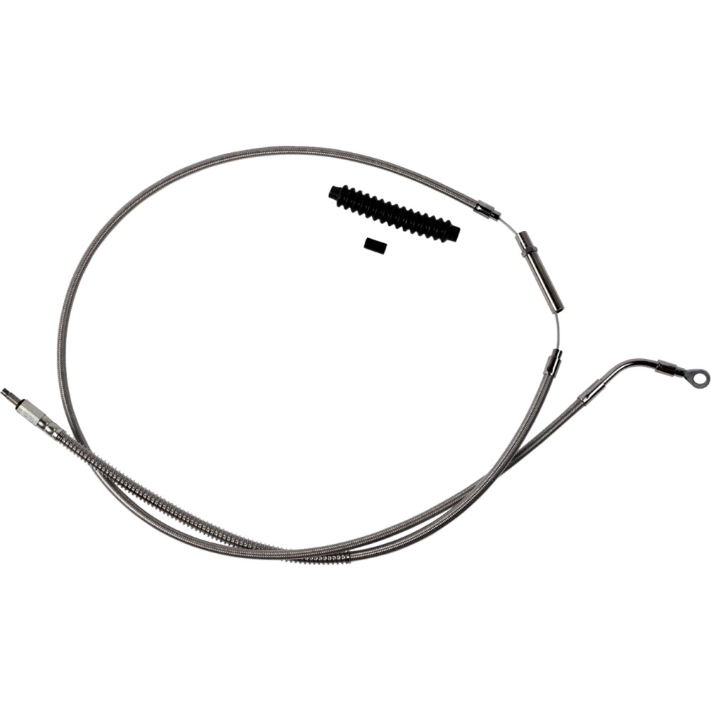 High-Efficiency Stainless Steel Clutch Cable for Harley-Davidson — 8" (20.3 cm), Silver