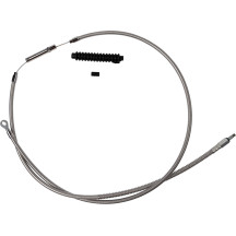 High-Efficiency Stainless Steel Clutch Cable for Harley-Davidson — +20.3 cm (8"), Silver