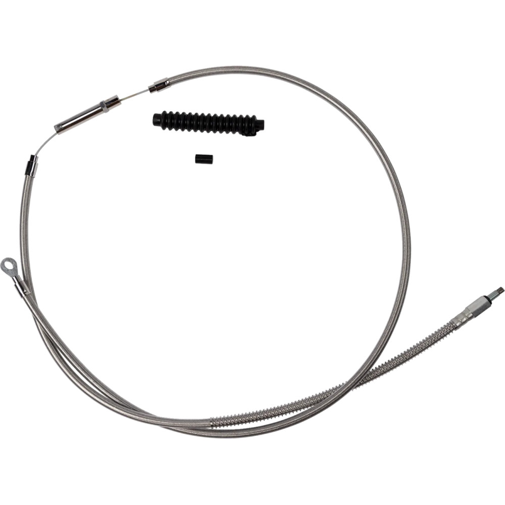 High-Efficiency Stainless Steel Clutch Cable for Harley-Davidson — +20.3 cm (8"), Silver
