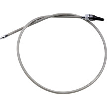 Cable de velocímetro trenzado Armor Coat de acero inoxidable para Harley-Davidson — 109 cm (43 in), cromado