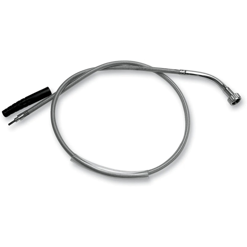 Cable de velocímetro trenzado Armor Coat de acero inoxidable para Harley-Davidson — 104 cm (41 in), cromado